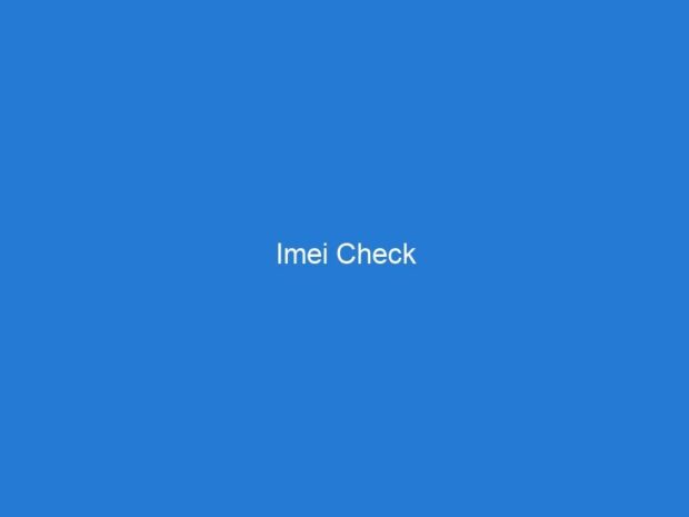 Imei Check